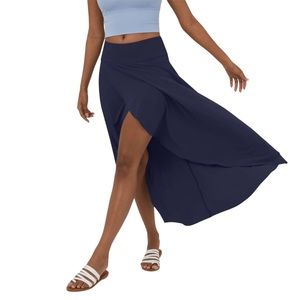 HALARA Breezeful™ High Waisted High Low Ruffle 2-in-1 Flowy Quick Dry Maxi Skirt